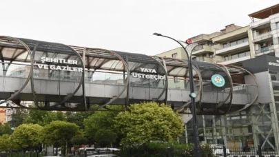 Manisa’da ’Şehitler ve Gaziler Yaya Üst Geçidi’ artık faal