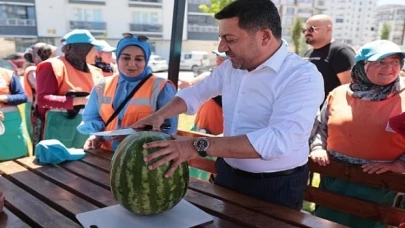 Nevşehir Belediye Başkanı Rasim Arı, belediye ekiplerinin çalışma alanlarında incelemelerde bulundu