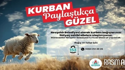 Nevşehir Belediyesi’nden  'Kurban Paylaştıkça Güzel’ Kampanyası