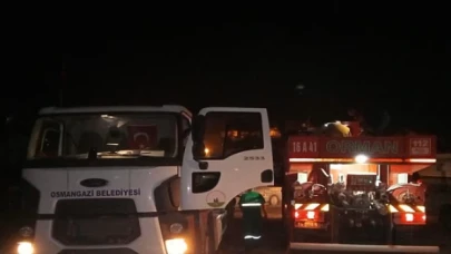 Osmangazi’den yangın söndürme çalışmalarına destek