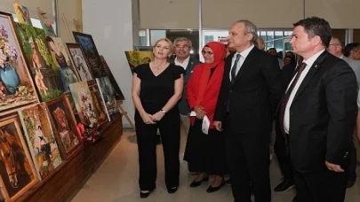 Osmangazili kursiyerlerin yıl boyunca yaptıkları eserler görücüye çıktı