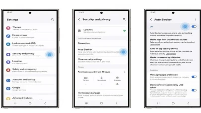 Samsung Galaxy’nin Otomatik Engelleyici ve Mesaj Koruması özellikleri siber tehditlere karşı etkili koruma sağlıyor