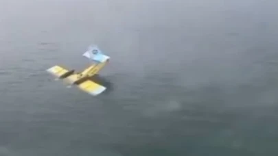 Yangın söndürme uçağı Bafa Gölü’nde kırıma uğradı!