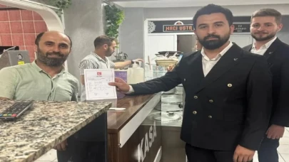 Yeniden Refahlı gençlerden Gölcük’te esnaf ziyareti