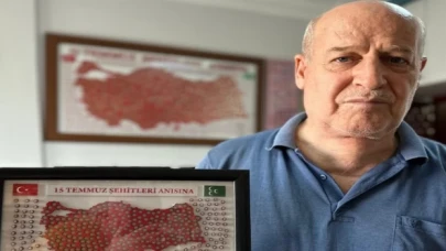 15 Temmuz anısına, 251 para ile anıt gibi harita