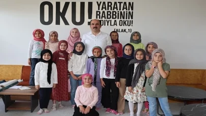 Başkan Altay Ladik’te Yapımında Sona Gelinen Düğün Salonu’nu İnceledi, Bilgehane Öğrencileriyle Buluştu
