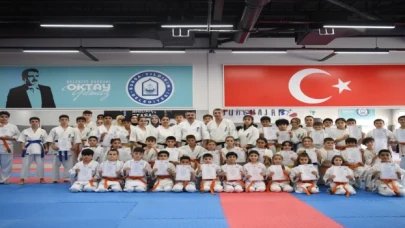 Başkan Yılmaz genç sporcularla antrenman yaptı