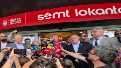Bursa’nın ilk semt lokantası Özgür Özel’in katılımıyla açıldı