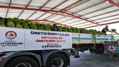 Denizli’de üreticinin imdadına Büyükşehir yetişti