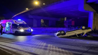 Düzce’de alkollü sürücü kaza yaptı