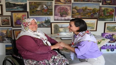 İzmir Karabağlar’da ‘Şalvarlı Ressam’a ziyaret