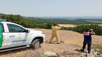 Jandarma orman yangınlarıyla mücadelede ediyor