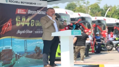 Kocaeli’de 50 yeni otobüs hizmete alındı