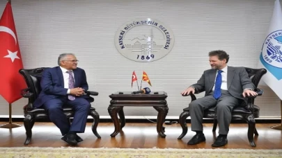 Kuzey Makedonya Cumhuriyeti Ankara Büyükelçisi Manasijevski’den Başkan Büyükkılıç’a ziyaret