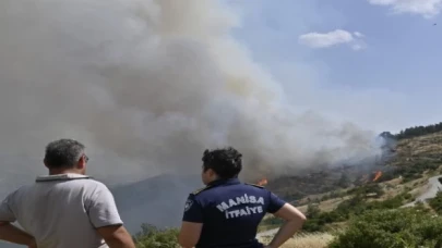 Manisa İtfaiyesi’nden Bornova yangınına takviye
