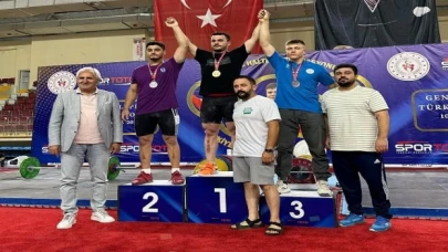 Nevşehirli halterci Serdar Benli Türkiye üçüncüsü