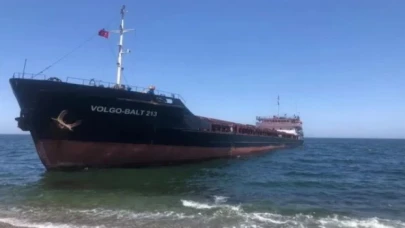 Rusya’dan Gemlik’e yüküyle geliyordu... Mudanya açıklarında karaya oturdu!