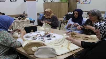 Sakarya’da engelsiz aileler iplerle muhteşem işler çıkardı