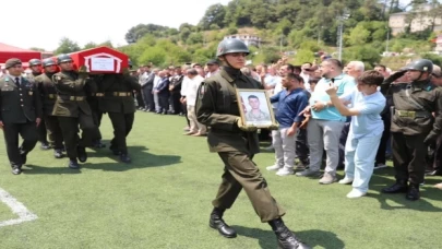 Şehit Er  Ahmet Saygın yapılan törenle Yığılca’da toprağa verildi 