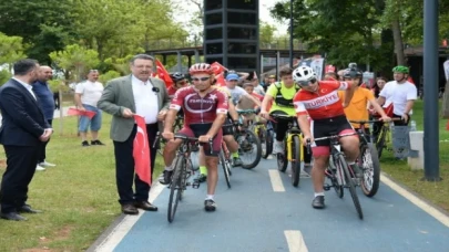 Trabzon’da pedallar kahramanlar için çevrildi