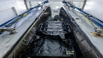 Türksat 6A fırlatma öncesi kapsülde