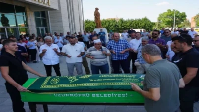 Uzunköprü’de eski başkan Çobanoğlu’na son görev