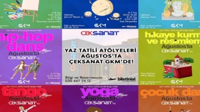 Yaz tatili atölyeleri Ağustos’ta ÇEKSANAT GKM’de 