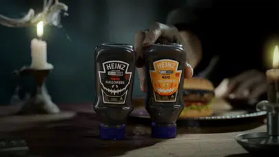 Heinz, Cadılar Bayramı'nı bu defa 'kanlı ketçap' ile değil 'siyah mayonez' ile kutluyor