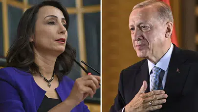 Cumhurbaşkanı Erdoğan, Tülay Hatimoğulları ile resepsiyonda tokalaştı