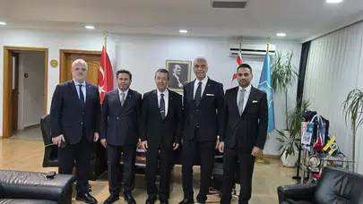 STK Heyetinden KKTC Dışişleri Bakanı Tahsin Ertuğruloğlu’na ziyaret