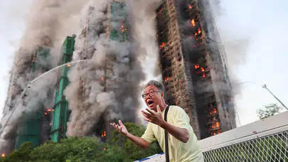 Hong Kong’da meydana gelen site yangınında can kaybı 94’e çıktı