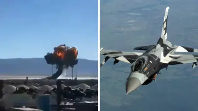 ABD Hava Kuvvetlerinin gösteri uçağı düştü