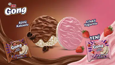 ETİ Gong’dan ezber bozan hamle: Tuzlu atıştırmalık efsanesi 'Sütlü Kakaolu' ve 'Çilekli Yoğurtlu' çeşitleriyle tatlı dünyasına adım attı