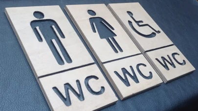 Kocaeli, İzmit'teki işletmenin tuvalet tabelası tepki çekti:  Sapık zihniyetlerini gizleme gereği bile duymuyorlar