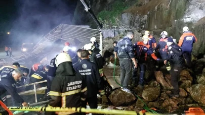 Samsun'da 3 kişinin yaşamını yitirdiği heyelan faciasında akaryakıt istasyonu müdürü gözaltına alındı