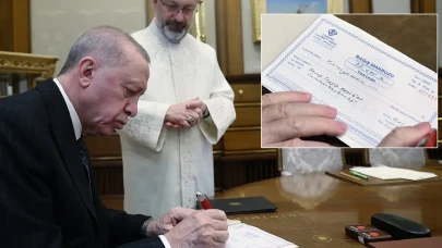 Erdoğan'dan Diyanet Vakfı’na 27 bin TL'lik kurban bağışı