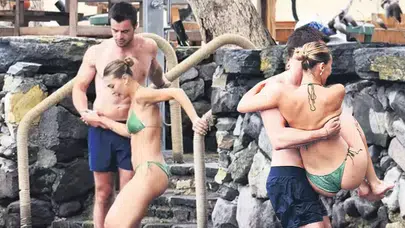 Oyuncu Melisa Döngel, sevgilisi Samir Balkan'la Bodrum'da sezonu açtı!