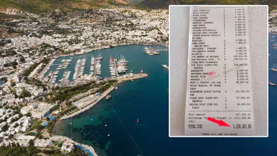 Bodrum’da 1 milyon 38 bin TL'lik restoran hesabı sosyal medyada tepki topladı