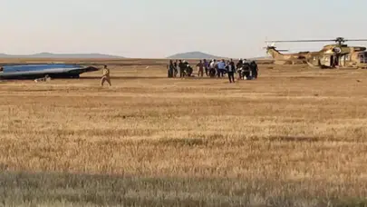 Konya'da tatbikat sırasında İHA düştü