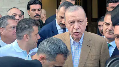 Cumhurbaşkanı Erdoğan bayram namazını Marmaris'te kıldı