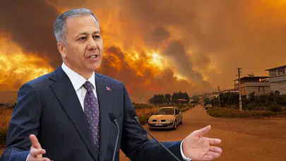 İçişleri Bakanı Ali Yerlikaya: Yangınlar nedeniyle 50 bini aşkın kişi tahliye edildi