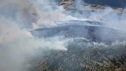 Manisa Kula’da orman yangını: Havadan ve karadan müdahale sürüyor