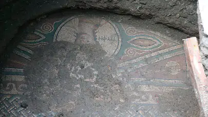 Tokat'ta Roma dönemine ait olduğu üzerinde durulan mozaik bulundu