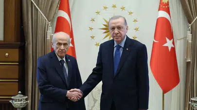 Cumhurbaşkanı Erdoğan, Bahçeli ile görüştü