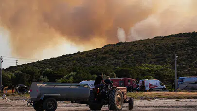 İzmir Çeşme'deki yangın kontrol altına alındı