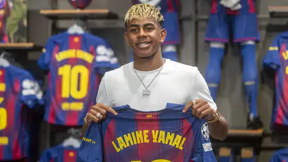 Barcelona'nın süper genç yeteneği Lamine Yamal, imzaladığı yeni sözleşmeyle kazancını 10'a katladı!