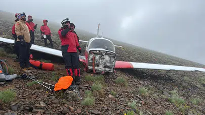 Kaçkar Dağları'nda düşen özel jete 12 saat sonra ulaşıldı: Pilot hayatını kaybetti