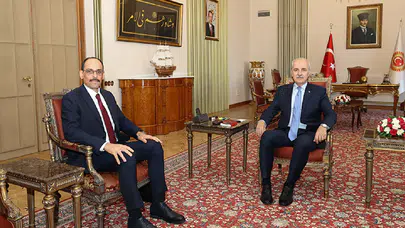 MİT Başkanı Kalın'dan TBMM Başkanı Kurtulmuş’a “Terörsüz Türkiye” sunumu