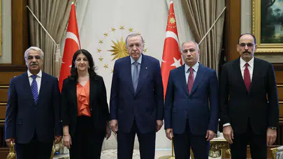 Cumhurbaşkanı Erdoğan ile DEM Parti heyetinin görüşmesi bir saat sürdü