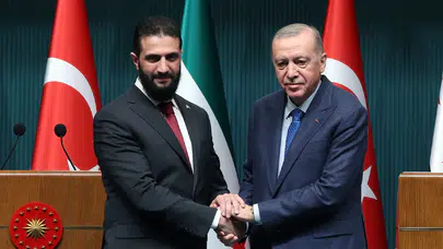 Cumhurbaşkanı Erdoğan, Suriye Geçici Cumhurbaşkanı Şara ile görüştü: Saldırılar kabul edilemez